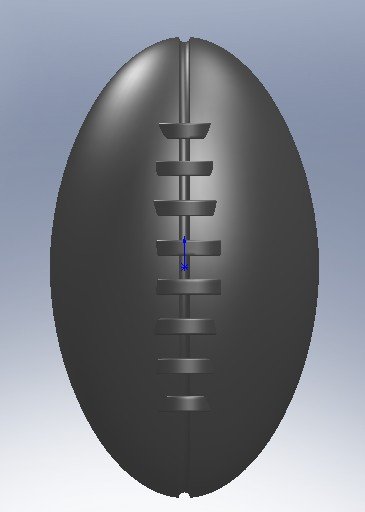 橄榄球3D模型缩略图